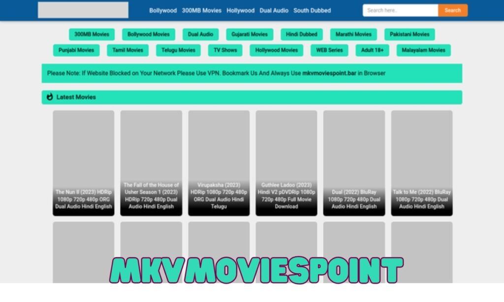 The Ultimate Movie Destination MKVMoviesPoint All Quality Downloads