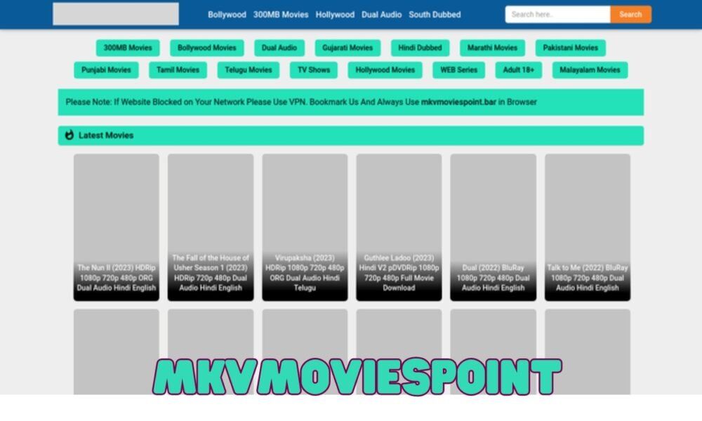 MKVMoviesPoint Quality And All Size Free Dual Audio 300Mb Movies